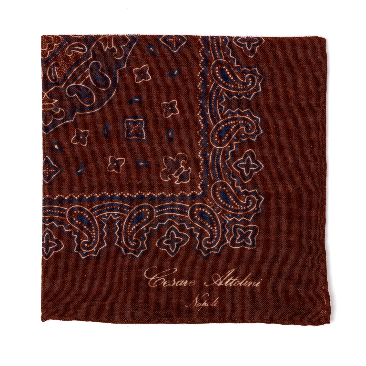 Handkerchief "Cachemire Fiorentina" made from a Luxurious Wool Blend - hand-rolled